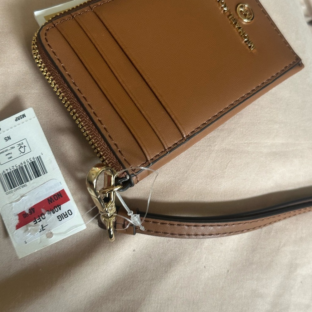 Michael Kors Tan Leather Card Holder